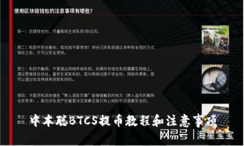 中本聪BTCS提币教程和注意事项